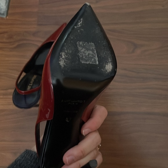 Saint Laurent red Anja heels - Picture 4 of 9